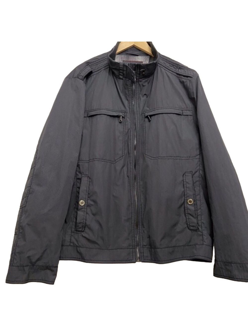 PAOLETTI Firenze men windbreaker jacket coat grey stylish luxury wind breaker XL